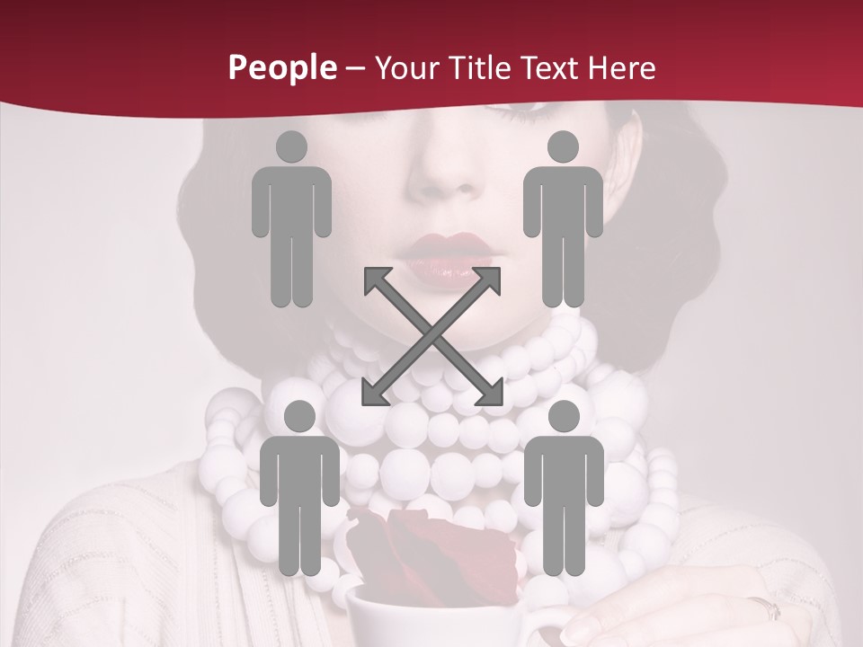 Light Rose Leaf Delightful PowerPoint Template