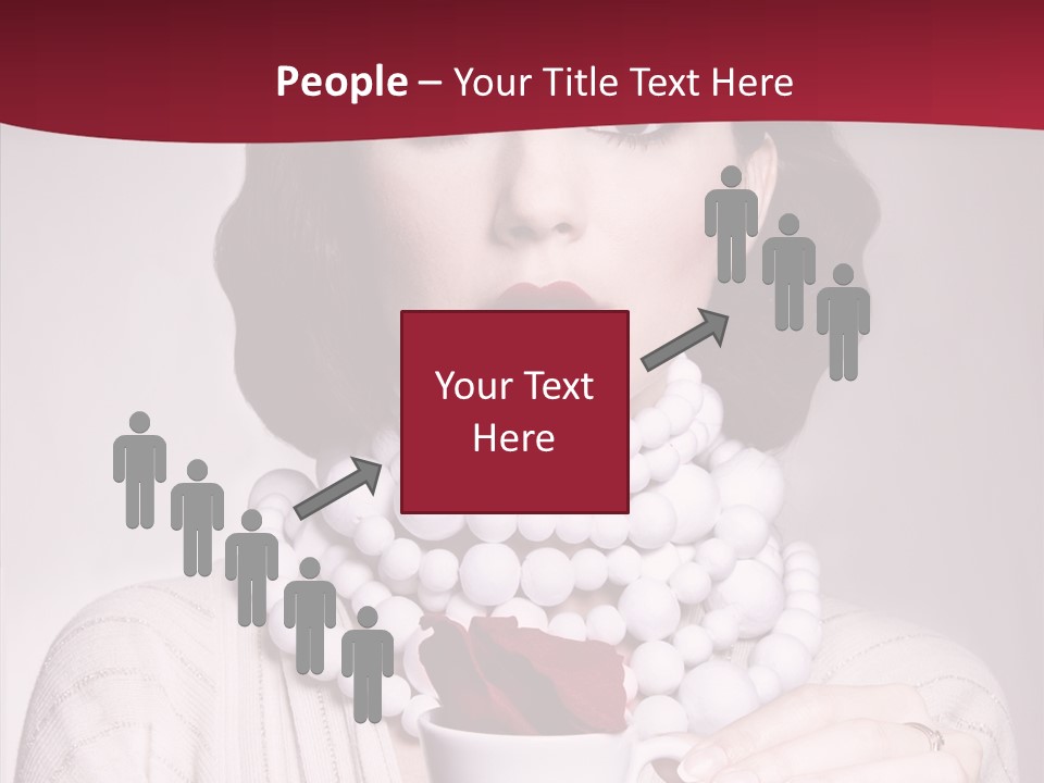 Light Rose Leaf Delightful PowerPoint Template