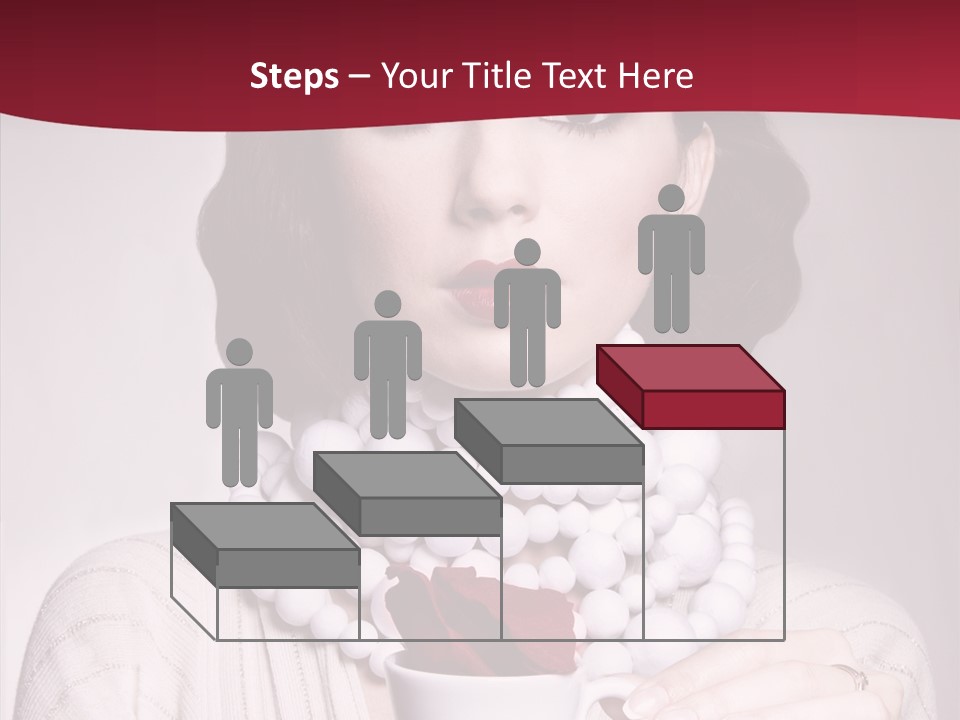 Light Rose Leaf Delightful PowerPoint Template