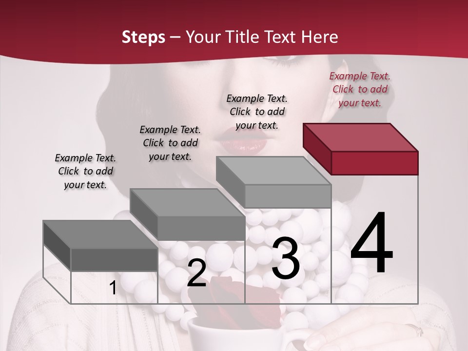 Light Rose Leaf Delightful PowerPoint Template