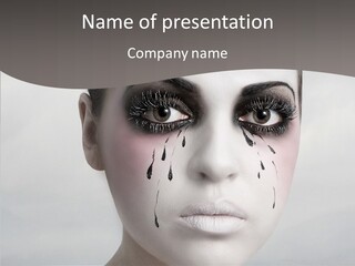 Makeup Pain Nostalgia PowerPoint Template