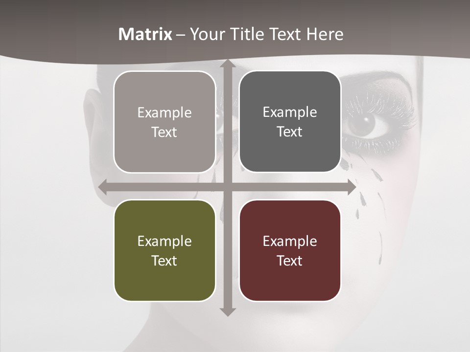 Makeup Pain Nostalgia PowerPoint Template