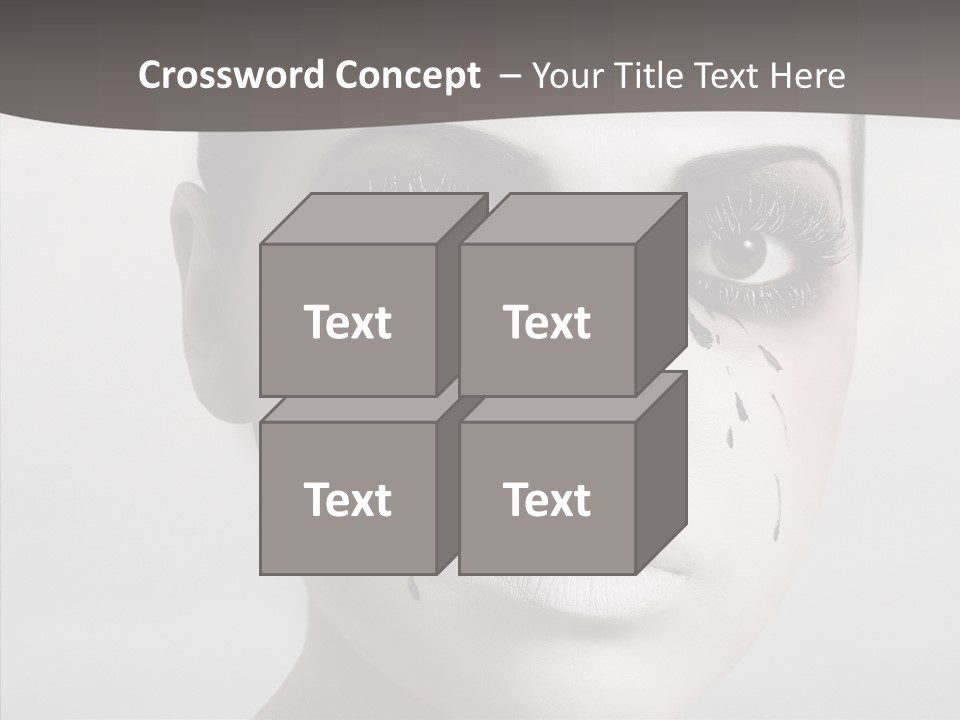 Makeup Pain Nostalgia PowerPoint Template