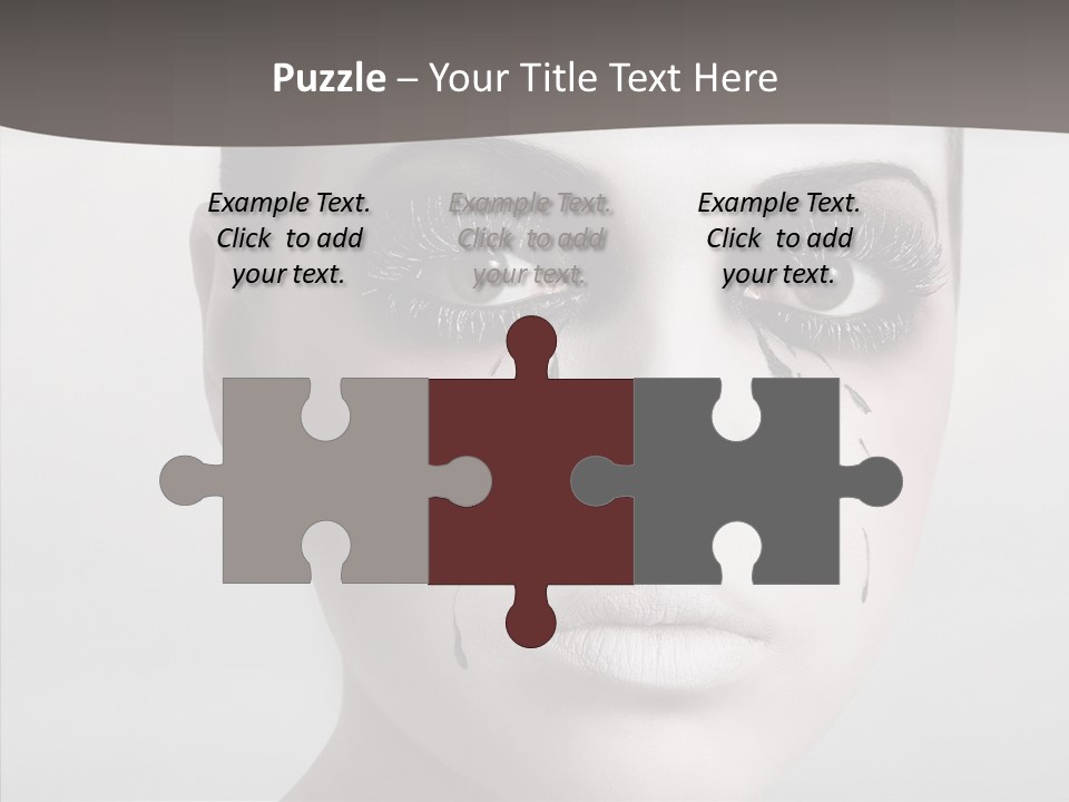 Makeup Pain Nostalgia PowerPoint Template