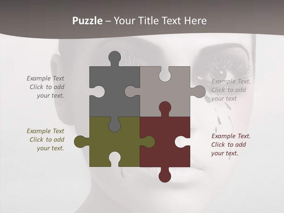 Makeup Pain Nostalgia PowerPoint Template