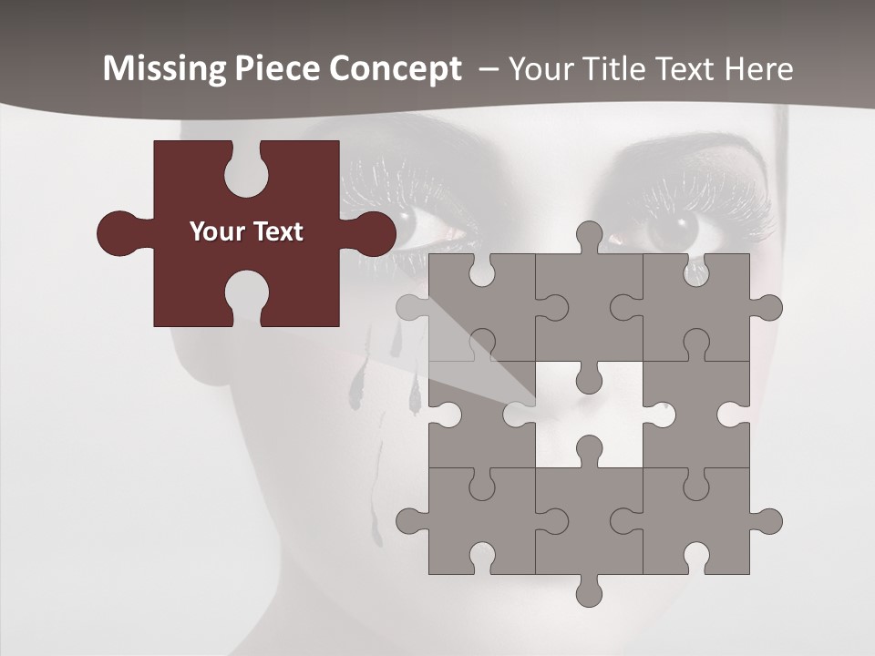 Makeup Pain Nostalgia PowerPoint Template