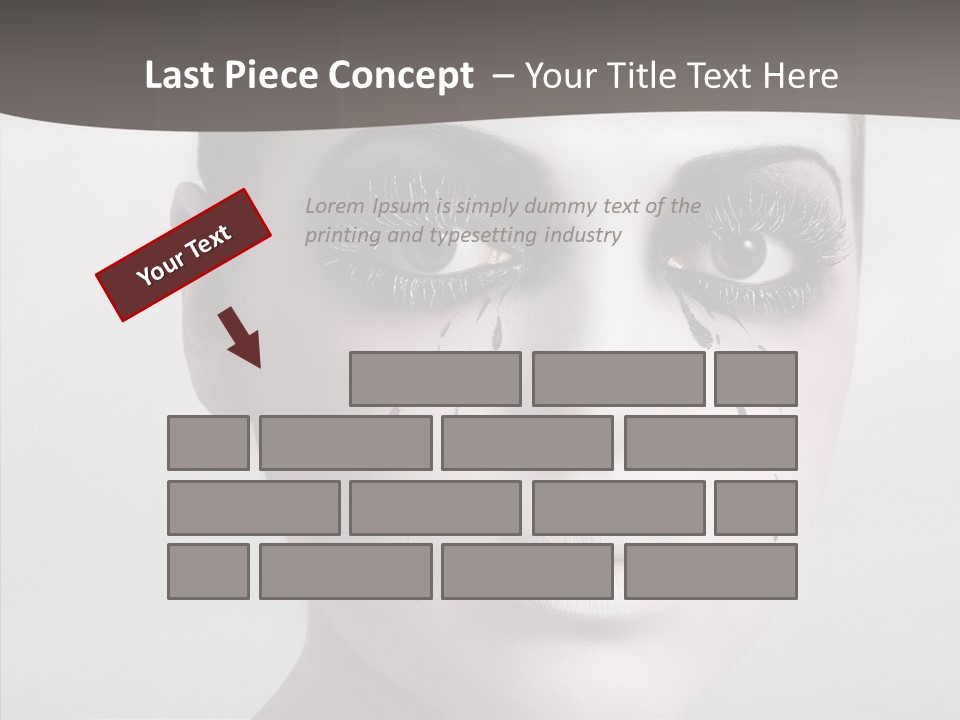 Makeup Pain Nostalgia PowerPoint Template