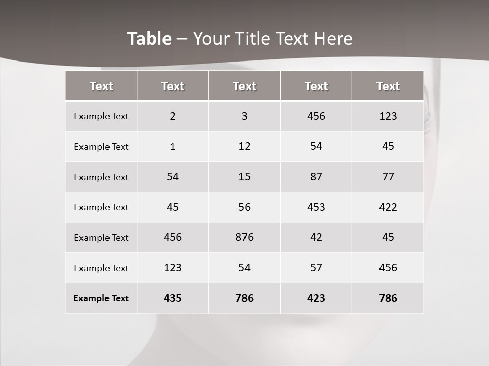 Makeup Pain Nostalgia PowerPoint Template