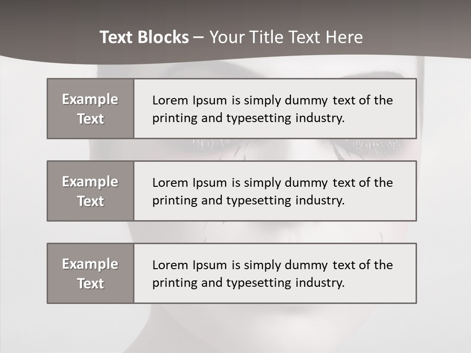 Makeup Pain Nostalgia PowerPoint Template