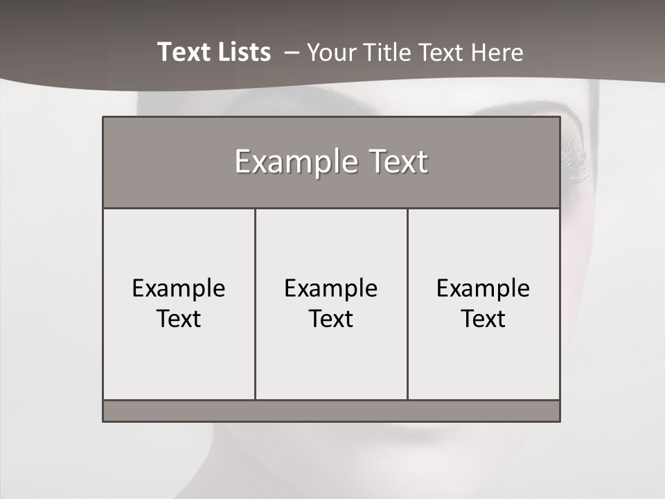 Makeup Pain Nostalgia PowerPoint Template
