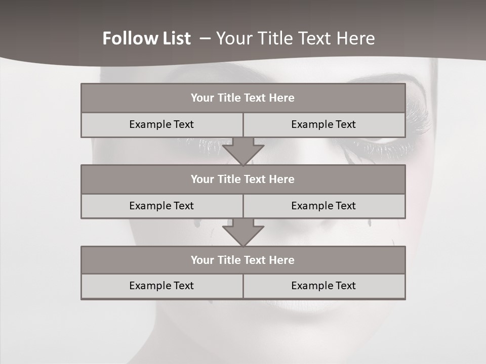 Makeup Pain Nostalgia PowerPoint Template