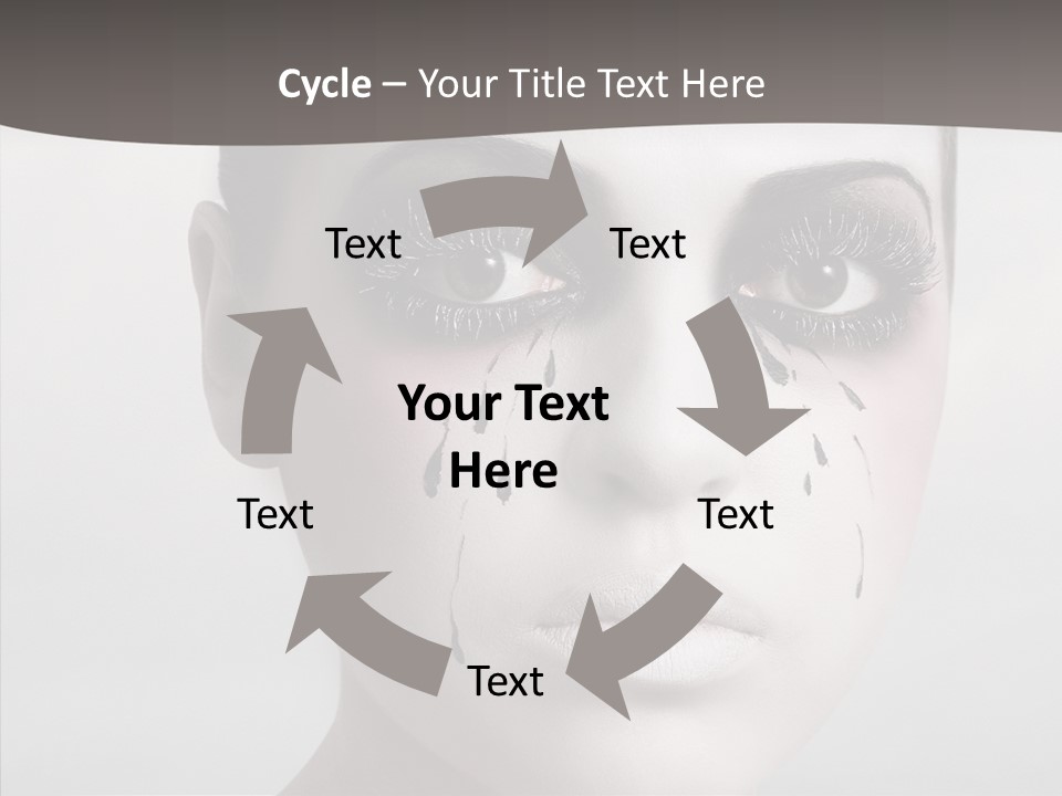 Makeup Pain Nostalgia PowerPoint Template