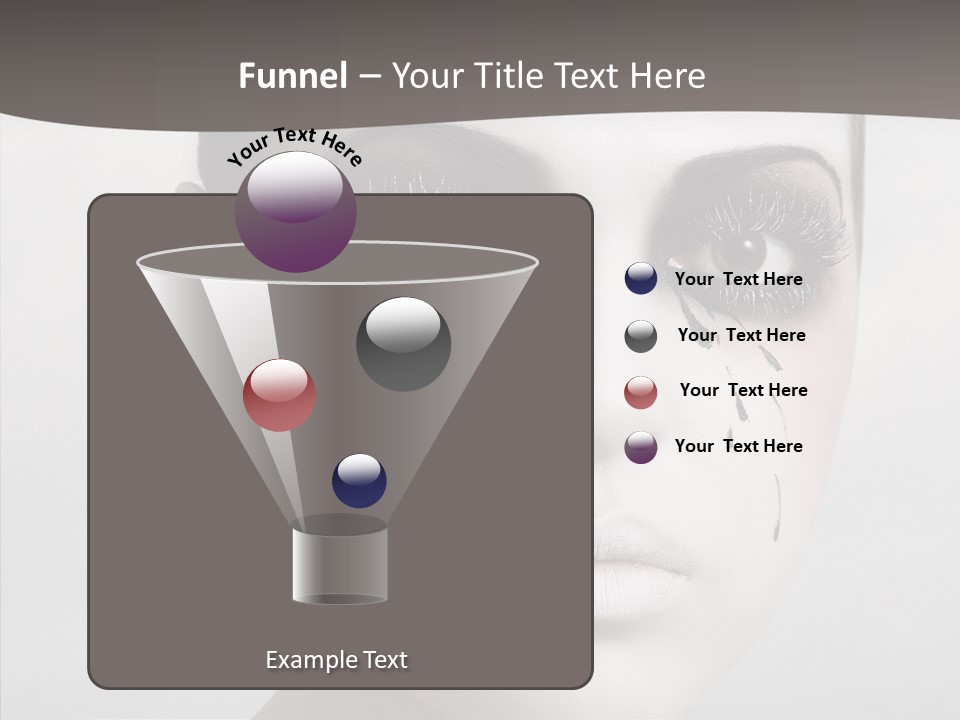 Makeup Pain Nostalgia PowerPoint Template