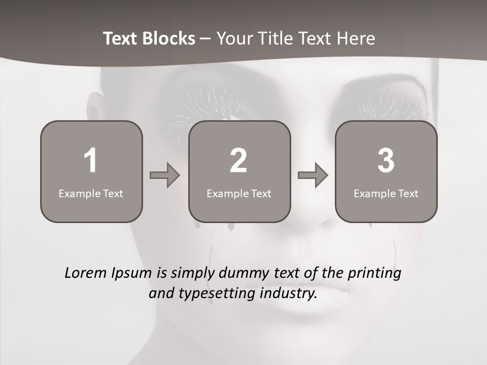 Makeup Pain Nostalgia PowerPoint Template
