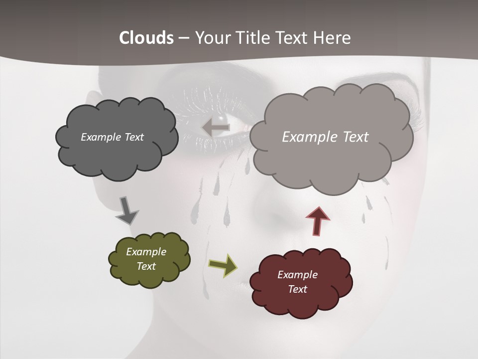 Makeup Pain Nostalgia PowerPoint Template