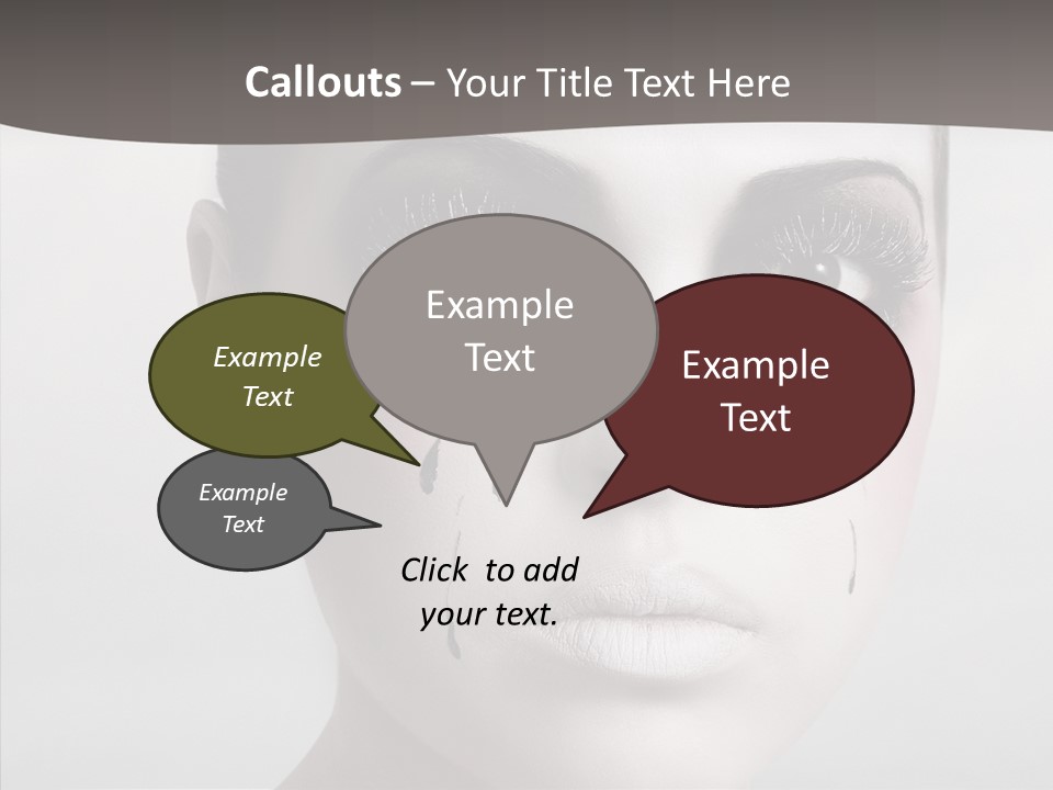 Makeup Pain Nostalgia PowerPoint Template