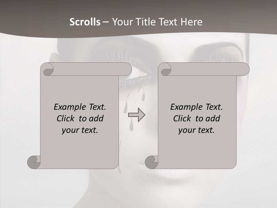 Makeup Pain Nostalgia PowerPoint Template