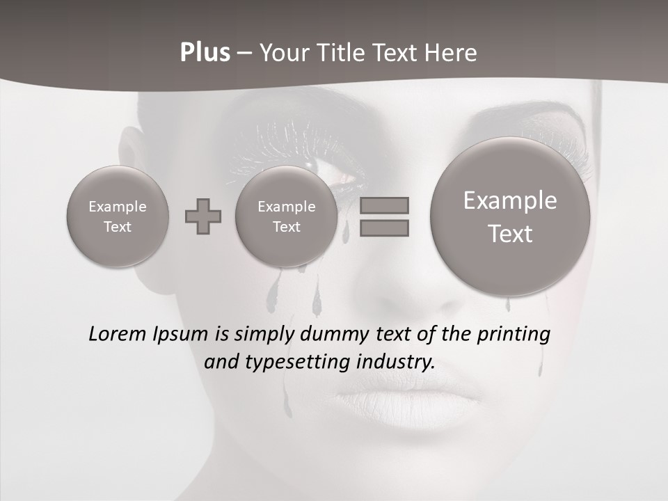Makeup Pain Nostalgia PowerPoint Template