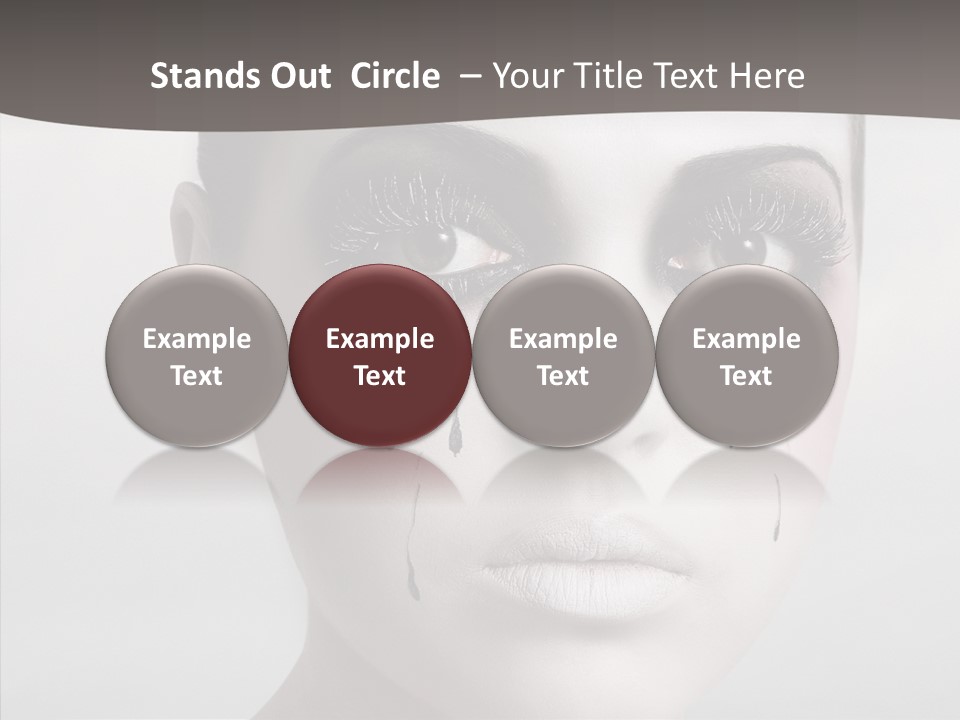 Makeup Pain Nostalgia PowerPoint Template