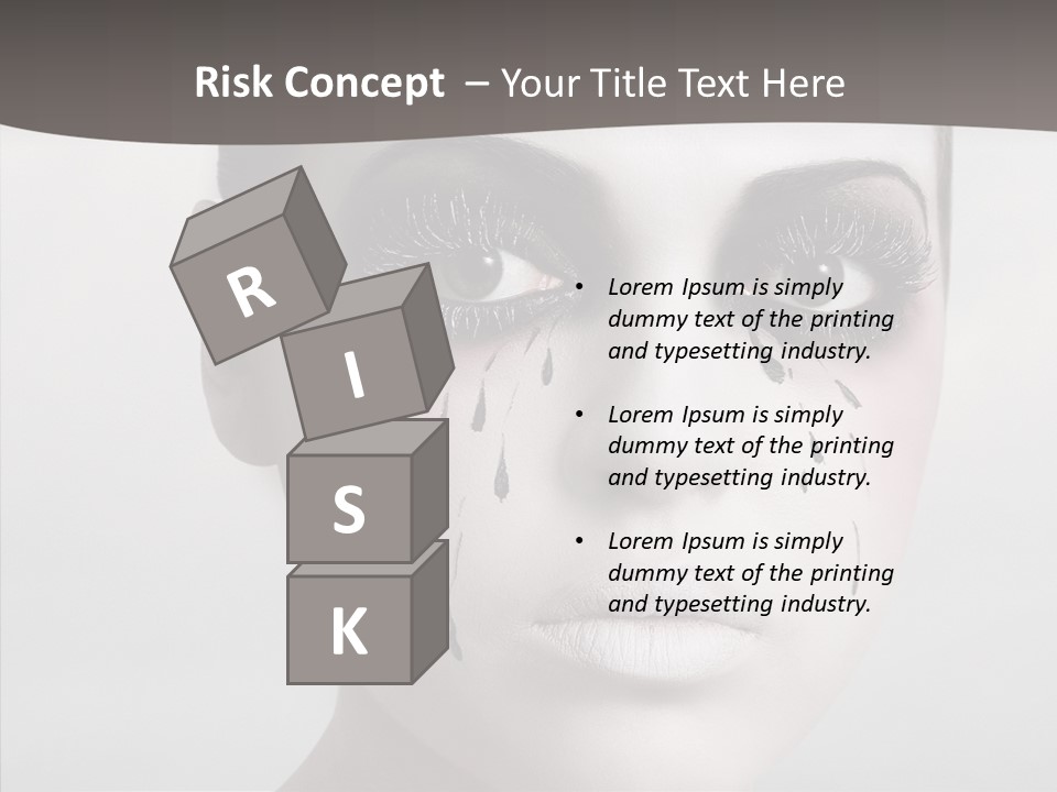 Makeup Pain Nostalgia PowerPoint Template