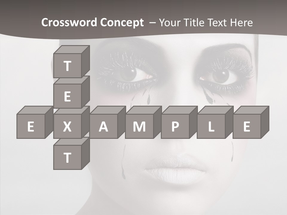 Makeup Pain Nostalgia PowerPoint Template