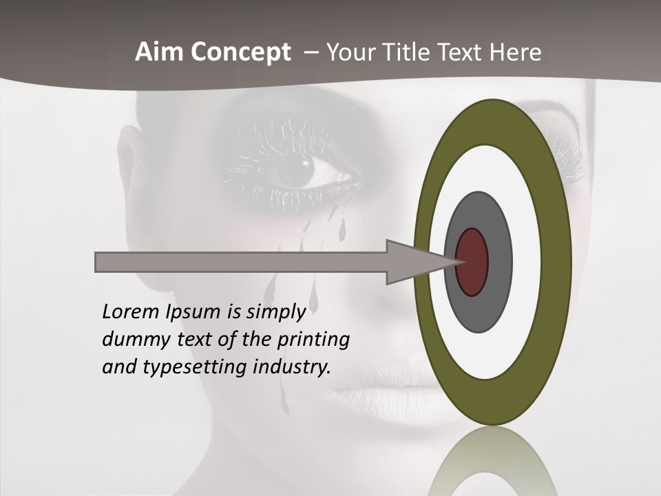 Makeup Pain Nostalgia PowerPoint Template