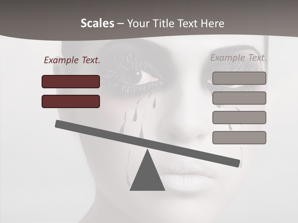 Makeup Pain Nostalgia PowerPoint Template