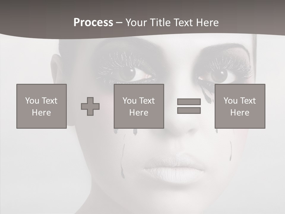 Makeup Pain Nostalgia PowerPoint Template