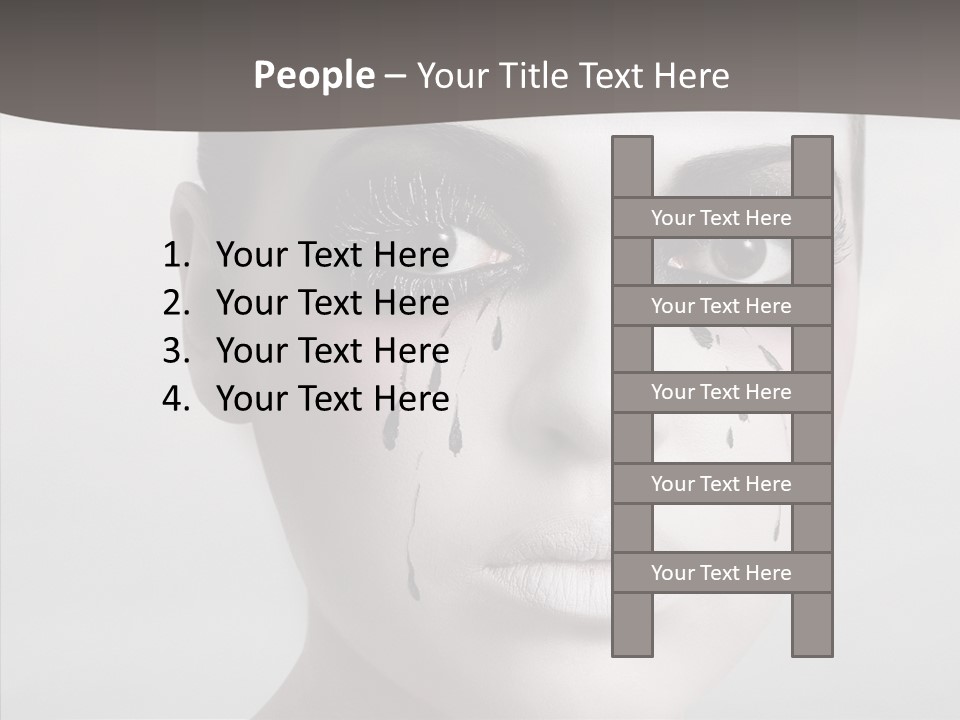 Makeup Pain Nostalgia PowerPoint Template