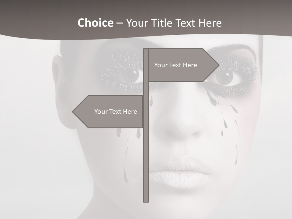 Makeup Pain Nostalgia PowerPoint Template