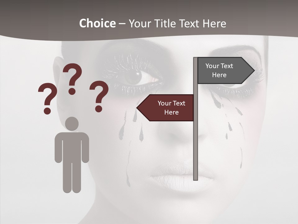 Makeup Pain Nostalgia PowerPoint Template