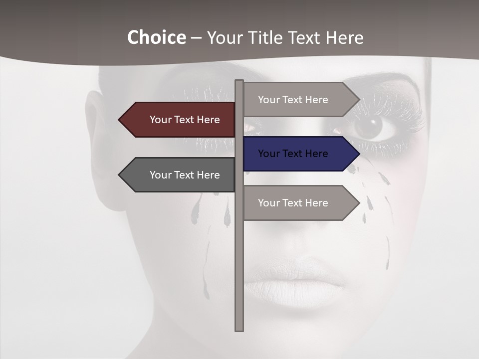 Makeup Pain Nostalgia PowerPoint Template