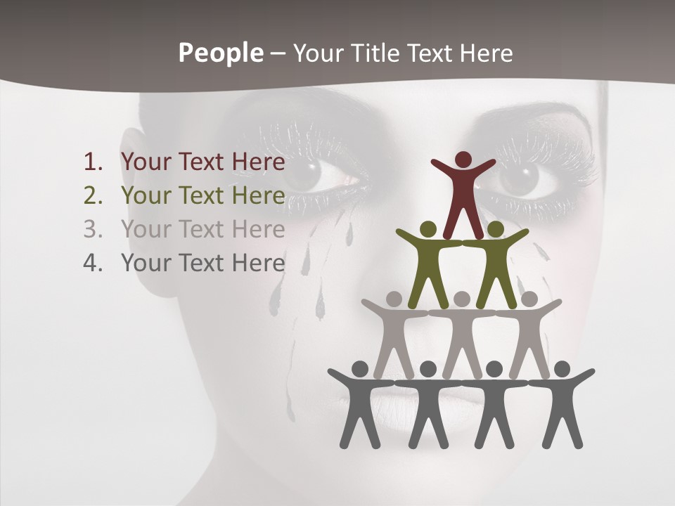 Makeup Pain Nostalgia PowerPoint Template