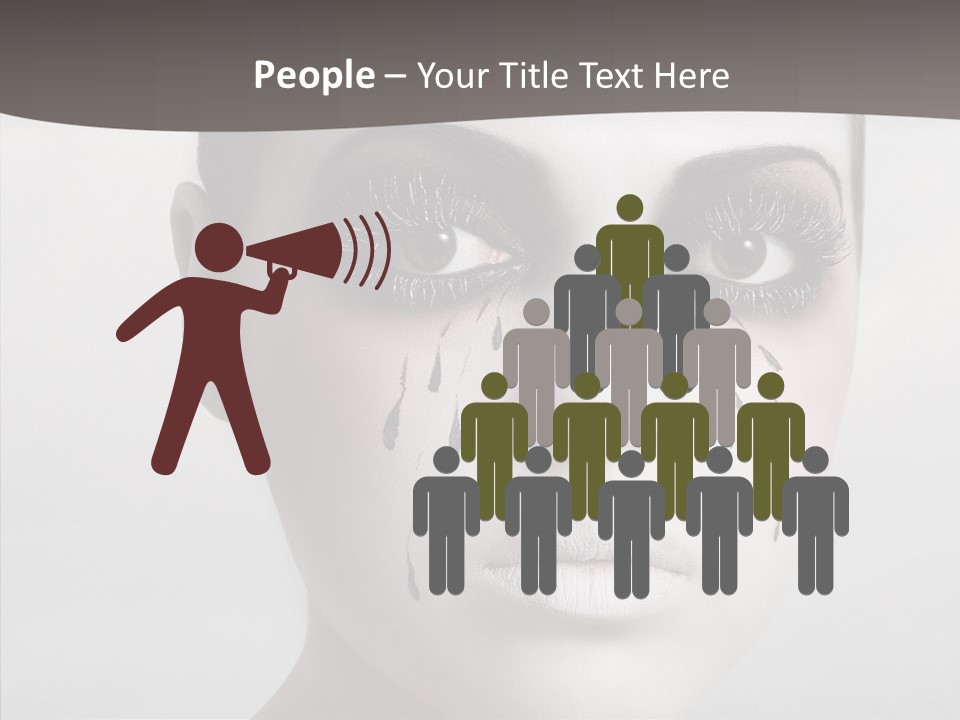 Makeup Pain Nostalgia PowerPoint Template