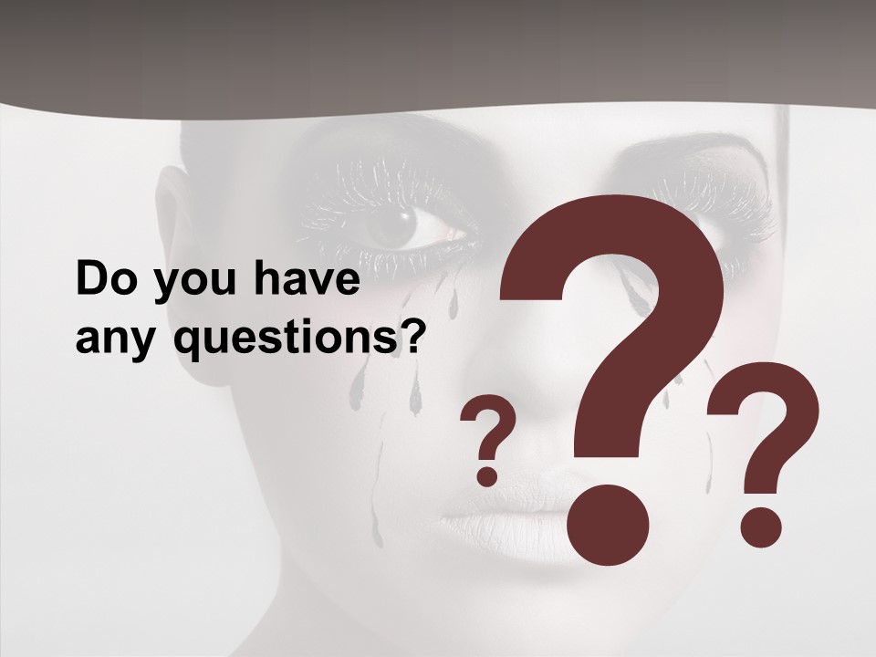 Makeup Pain Nostalgia PowerPoint Template