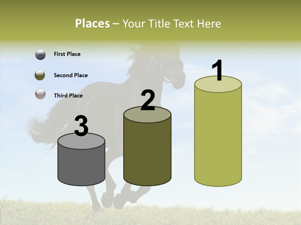 Sky Horse-Racing Stirrup PowerPoint Template