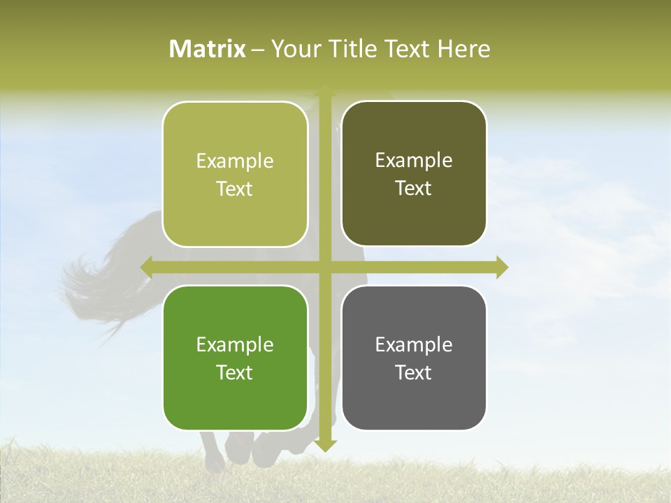 Sky Horse-Racing Stirrup PowerPoint Template