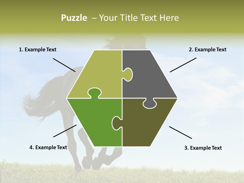 Sky Horse-Racing Stirrup PowerPoint Template