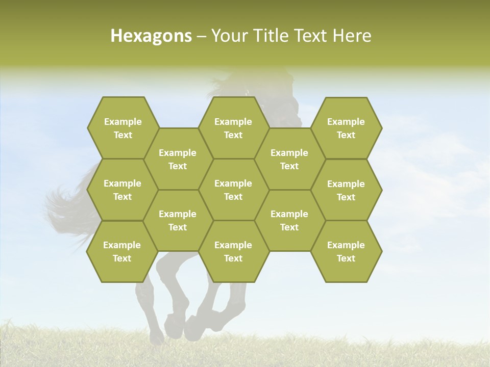 Sky Horse-Racing Stirrup PowerPoint Template