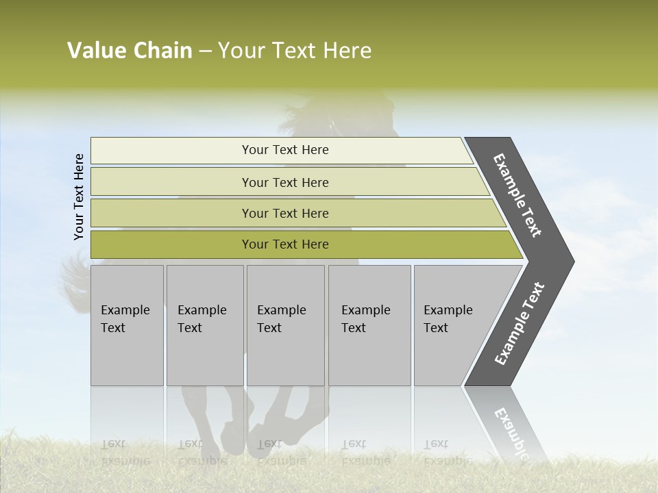 Sky Horse-Racing Stirrup PowerPoint Template