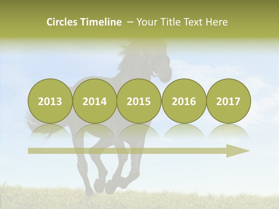 Sky Horse-Racing Stirrup PowerPoint Template