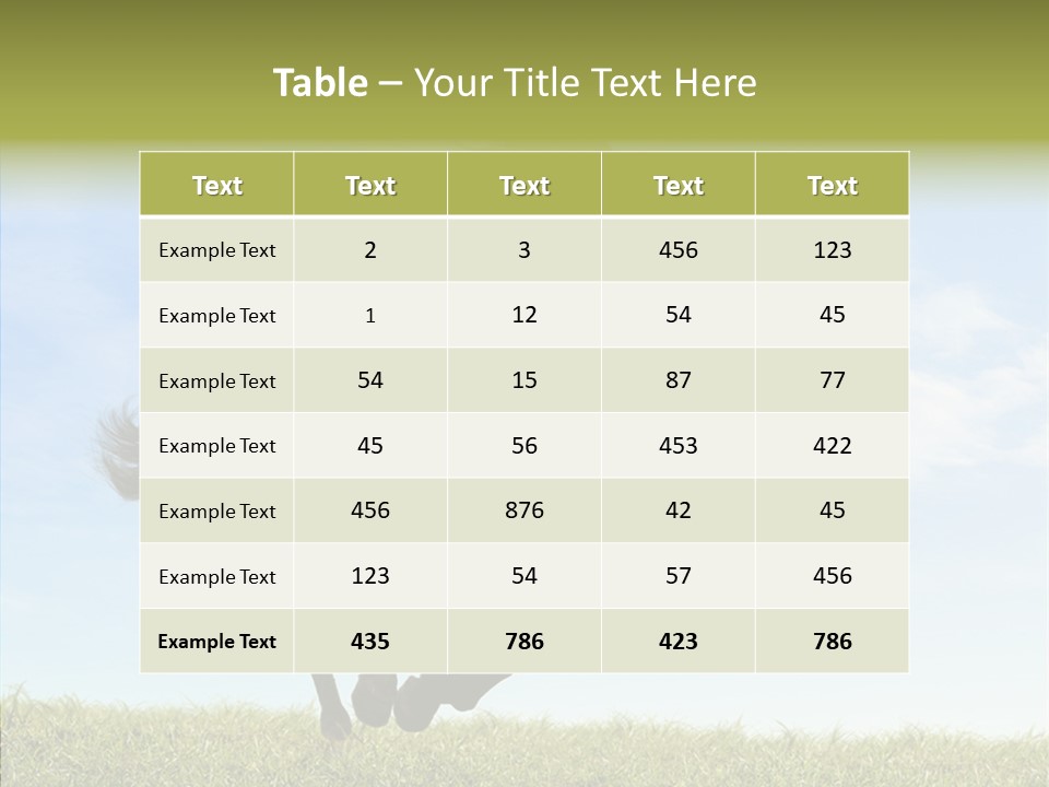 Sky Horse-Racing Stirrup PowerPoint Template