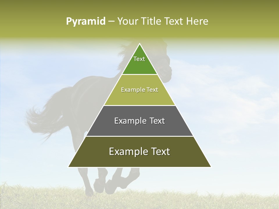 Sky Horse-Racing Stirrup PowerPoint Template
