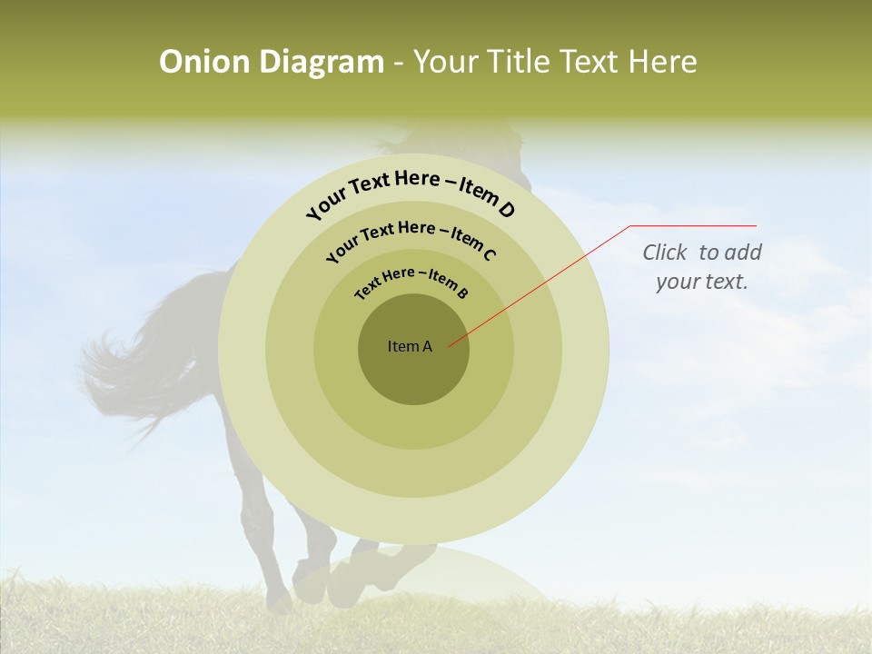 Sky Horse-Racing Stirrup PowerPoint Template