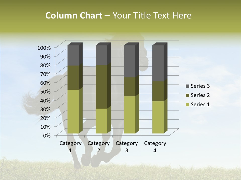 Sky Horse-Racing Stirrup PowerPoint Template