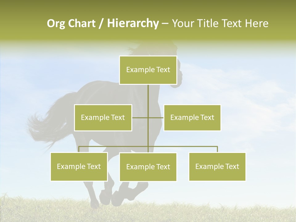 Sky Horse-Racing Stirrup PowerPoint Template