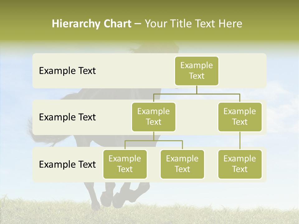 Sky Horse-Racing Stirrup PowerPoint Template