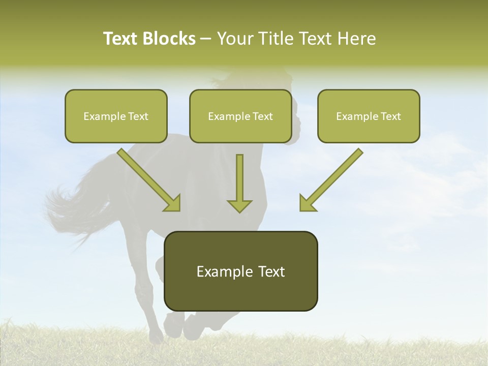 Sky Horse-Racing Stirrup PowerPoint Template