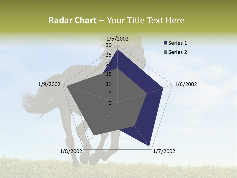 Sky Horse-Racing Stirrup PowerPoint Template