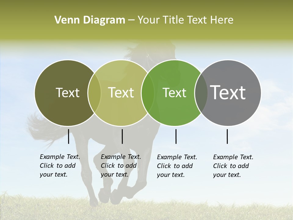 Sky Horse-Racing Stirrup PowerPoint Template
